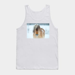 Shaggy Horse In Winter Tank Top